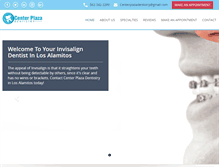 Tablet Screenshot of losalamitosinvisalign.com